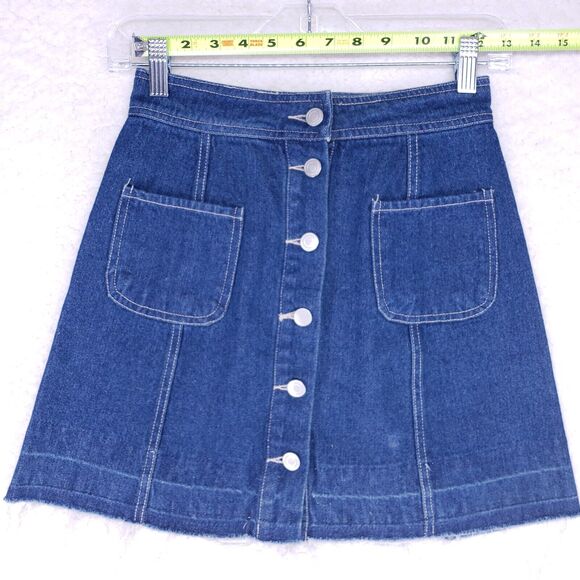 SANS SOUCI Denim Skirt Womens Size S Blue Jean Casual Pants - Picture 2 of 6